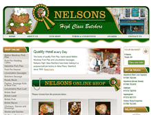 Tablet Screenshot of nelsonsbutchers.co.uk